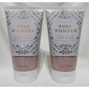 PURE WONDER Bath & Body Works Exfoliating Glow Body Scrub 8 oz x 2